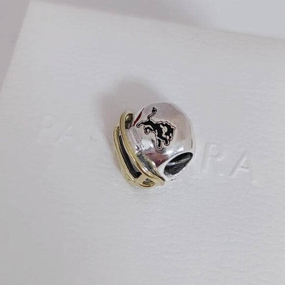 Pandora Detroit Lions Charm Football Helmet Charm Pendant - Picture 4 of 6